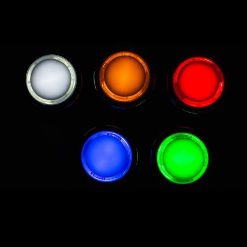  [아마존베스트]SJ@JX Arcade 2 Player Game Controller LED Buttons Chrome Paint MX Microswitch 8 Way Joystick USB Encoder Cable Stick DIY Kit for PC MAME Raspberry Pi Multicoloured