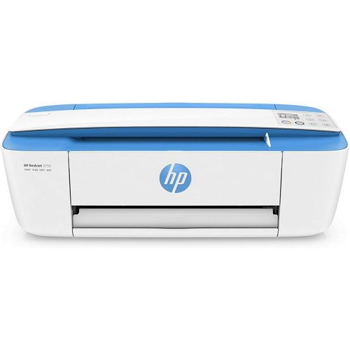 에이치피 [아마존베스트]HP DeskJet 3755 Compact All-in-One Wireless Printer, HP Instant Ink, Works with Alexa - Blue Accent (J9V90A)