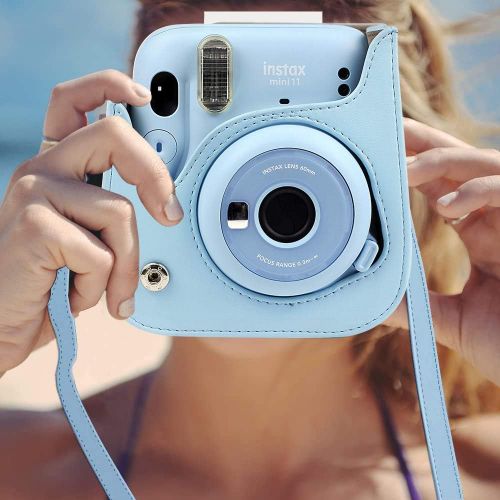  WOGOZAN Case for Fujifilm Instax Mini 11/9 / 8 Instant Camera PU Leather Protective Case (Sky Blue)