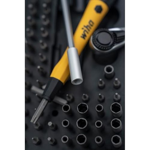  Wiha 75965 65 Piece System 4 ESD Safe Master Technician Ratchet and MicroBits Set