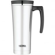Thermos 16 Ounce Vacuum Insulated Travel Mug, Black