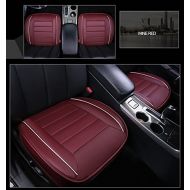 Amooca Breathable Car Interior Seat Covers Cushion Pad Mat for Auto Supplies Office Chair with PU Leather (20.4719.29Inches)2Pcs Wine