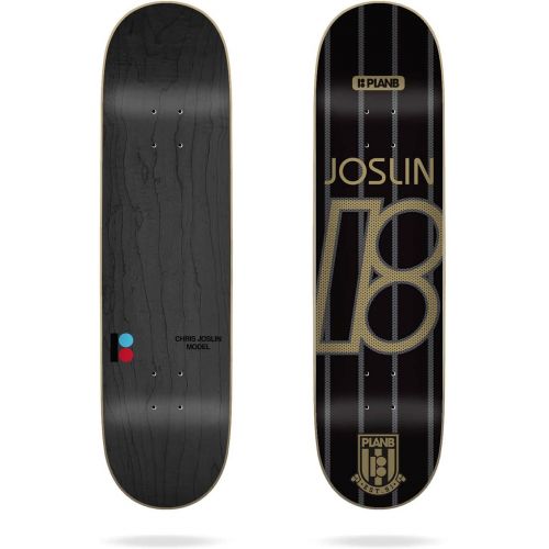  Plan B Unisex_Adult College Joslin 8.375x32.125 Deck Skateboard, Multi-Coloured (Multi-Coloured), 8,375 x 32,125