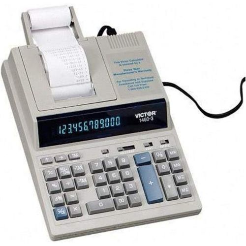  Victor 1460-4 12 Digit Extra Heavy Duty Commercial Printing Calculator, Black, 3.3 x 8 x 12.3