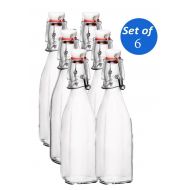 Bormioli Rocco Swing Top Bottles - 8.5 Ounce - Set of 6