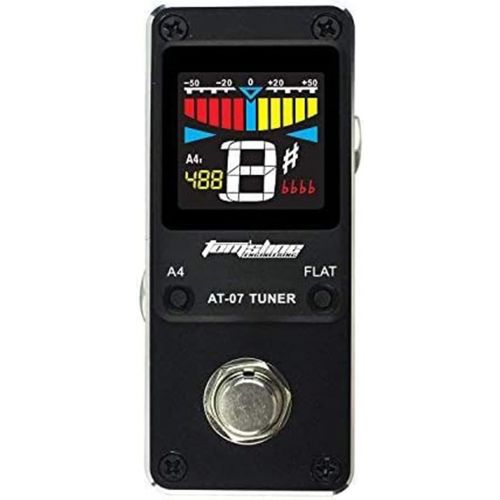  Aroma Guitar Tuner Pedal Chromatic for Guitar 6-7 strings and Bass 4-6 strings High Definition Color Screen Pitch 430-450Hz 4 Flat Options True Bypass Nano Size (AT07) …