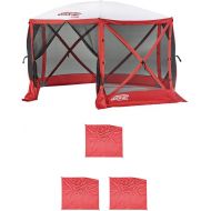 CLAM Quick Set Escape Sport Tailgating Shelter Tent + Wind & Sun Panels (3 Pack)