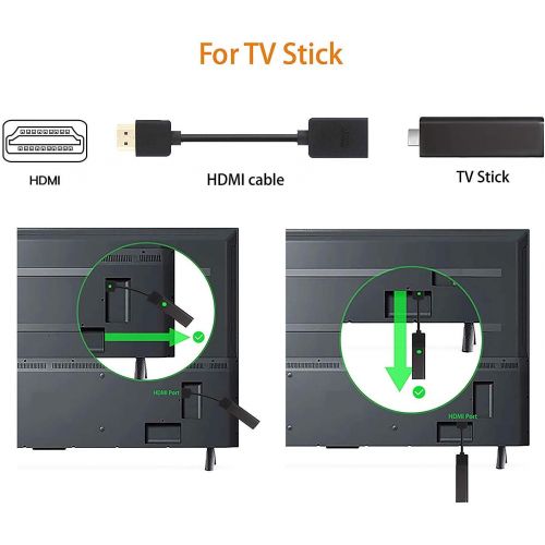  VCE 2-Pack HDMI Male to Female Swivel Adapter HDMI Extension Gold Plated Converter for Google Chrome Cast, Roku Streaming Stick