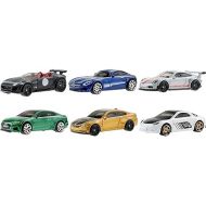 Hot Wheels Themed Multipacks of 6 Toy Cars, 1:64 Scale, Authentic Decos, Popular Castings, Rolling Wheels, Gift for Kids 3 Years Old & Up & Collectors