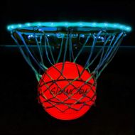 GlowCity Light Up LED Rim Kit with LED Basketball Included