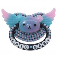Baby Bear Pacis Adult Pacifier,Epic Baby Black Bear and Wings Adult Paci (DDLG/ABDL)