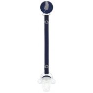 ClassyPaci Velvet Feather Pacifier and Clip Gift Set, Blue