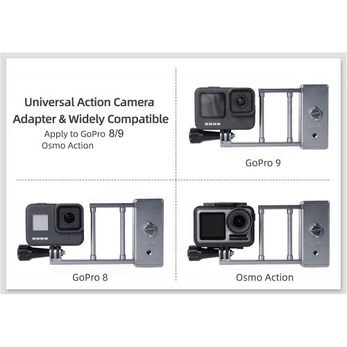  GoolRC Camera Adapter Mount Handheld Gimbal Adapter Compatible with DJI OSMO GoPro9 8
