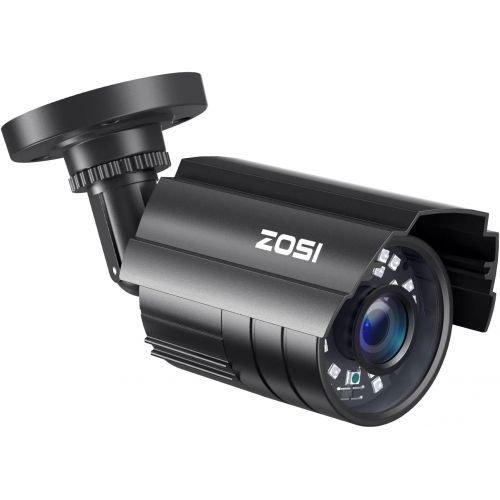  [아마존베스트]ZOSI 1080P HD-TVI Security Camera for Home Office Surveillance CCTV System - Bullet bnc Camera with Night Vision Black
