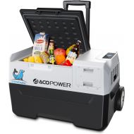 ACOPOWER LiONCooler X30A Rechargeable Solar Fridge Freezer, Snap-in Battery, Solar/AC/Car Charging, App Control, 0℉～50℉, 6” Large Wheels (32 Quarts)