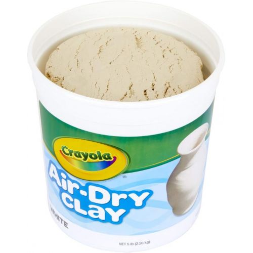  [아마존베스트]Crayola Air Dry Clay, Natural White Modeling Clay, 5 Lb Bucket