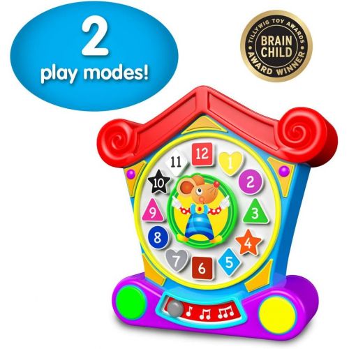  The Learning Journey: Early Learning - Hickory Dickory Dock - Three Play Modes to Teach Colors, Numbers & Shapes, Multicolor