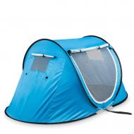 Anchor Pop-up Tent Automatic Instant Portable Beach Tent - Suitable for Upto 2 People - Doors on Both Sides - Water-Resistant and UV Protection Sun Shelter - with Carrying Bag
