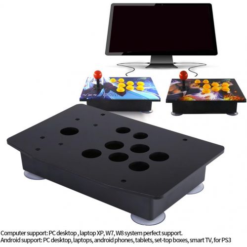  [아마존베스트]FTVOGUE Black Acrylic Panel and Case DIY Set Kits Replacement for Arcade Game with Screws and Teats