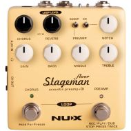 NUX Stageman Floor Acoustic Preamp/DI Pedal with Chorus, Reverb,Freeze and 60 seconds Loop for Acoustic Guitar,Violin,Mandolin,Banjo