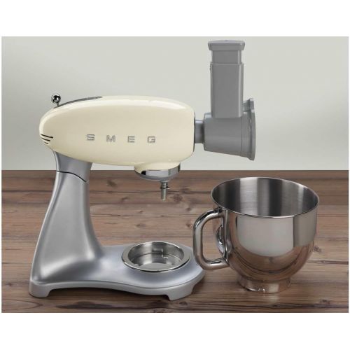 스메그 Smeg SMSG01 Slicer and Grater, Silver