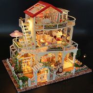 Fonture DIY Dollhouse Hand Craft DIY, Be Enduring As The Universe DIY Dollhouse Miniature Model with Music Light Cover