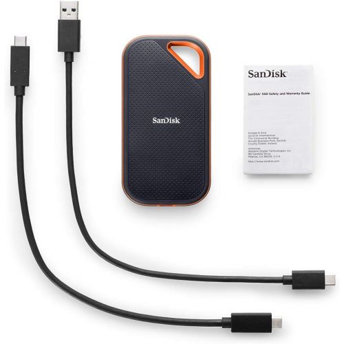 샌디스크 [아마존베스트]SanDisk 1TB Extreme PRO Portable External SSD - Up to 1050MB/s - USB-C, USB 3.1 - SDSSDE80-1T00-A25