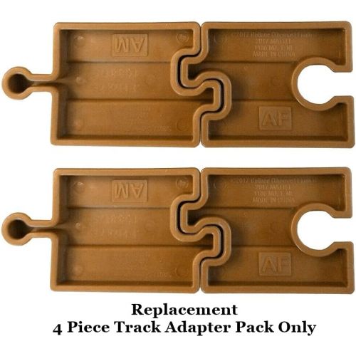  Fisher-Price Replacement Parts for Thomas and Friends Wooden Train Sets - FHM74 ~ Works with Many Sets ~ 4 Piece Track Adapter Pack