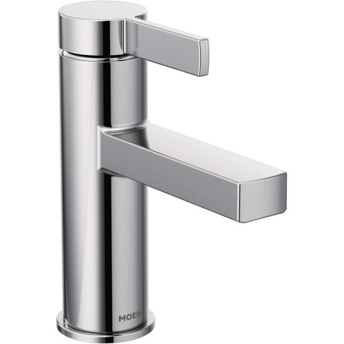  Moen 84774 Beric One-Handle Single Hole Bathroom Faucet with Drain Assembly, Chrome