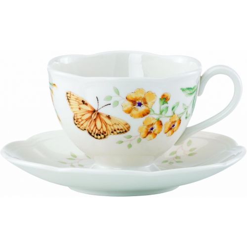 레녹스 Lenox Butterfly Meadow Fritillary Cup and Saucer Set -