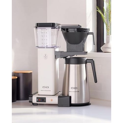  Technivorm Moccamaster 79318 KBGT thermal Carafe 10-Cup Coffee Maker 40 Ounce, Off-White 1.25l