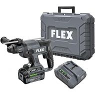 FLEX 24V Brushless Cordless 7/8-Inch SDS Plus 1.3 Ft-Lbs Torque Rotary Hammer Kit with 5.0Ah Lithium Battery and 160W Fast Charger - FX1531-1C, Grey/Black