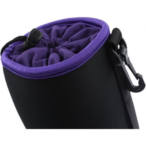  AOER Thick Protective Neoprene Camera Lens Pouch Bag Case Purple with Soft Plush Lining for DSLR Camera Lens(Canon, Nikon, Sony, Tamron, Pentax, Olympus, Panasonic) (Extra Large)
