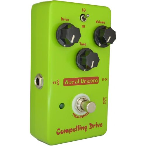  Yanluo Aural Dream Compelling Drive Guitar Pedal includes High-Gain and Boosting heavy Overdrive,True Bypass