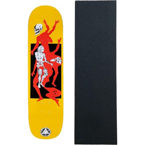  Welcome Skateboards Welcome Skateboard Deck The Magician on Big Bunyip Yellow 8.5 x 32.25 Inch with Grip