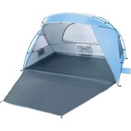Forceatt 2 and 3 People Beach Camping Shade Tent,Sunscreen UPF50 +, Simple Installation, Light and Easy to Carry, Seaside Vacation Beach Camping is The First Choice.
