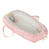 Abreeze Baby Bassinet for Bed - -Pink Stars Baby Lounger - Breathable & Hypoallergenic Co-Sleeping Baby...