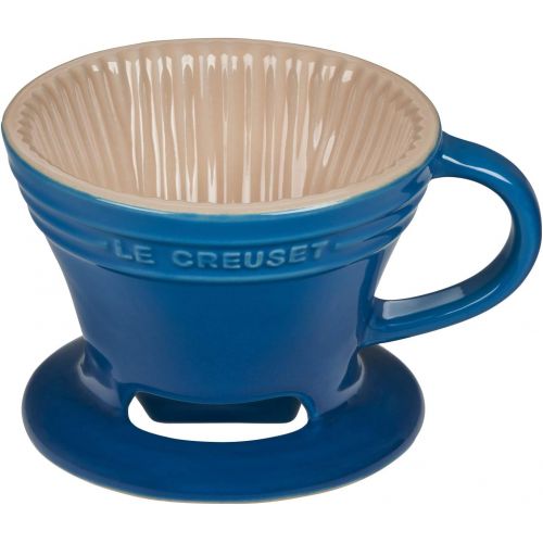 르크루제 Le Creuset Stoneware Pour Over Coffee Cone, 3.25, Marseille