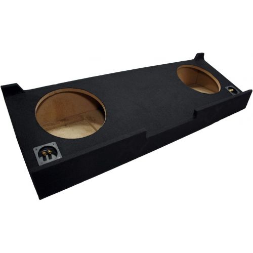  American Sound Connection Compatible with Chevy Silverado or GMC Sierra Crew Cab Truck 2007-2013 Dual 12 Subwoofer Sub Box Speaker Enclosure