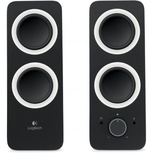  Amazon Renewed Logitech Multimedia Speakers Z200 with Stereo Sound for Multiple Devices - Black (Renewed)