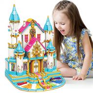 EP EXERCISE N PLAY Friends Castle Building Kit for Girls 6 12, 1117 Pcs Girls Princess Castle Building Blocks Set Palace Pink Bricks Toys, STEM Learning Roleplay Gifts Toy Castle for Girl Boy Kids Ca