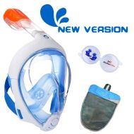 ADVSEA ME MARTIAN ELITE Tribord/Subea Easybreath (New Version) Full Face Snorkel Mask with Waterproof earplug, Enhanced Anti-Fog and Anti-Leak