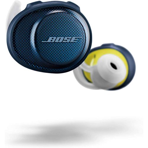 보스 Bose SoundSport Free, True Wireless Earbuds, (Sweatproof Bluetooth Headphones for Workouts and Sports), Midnight Blue / Citron