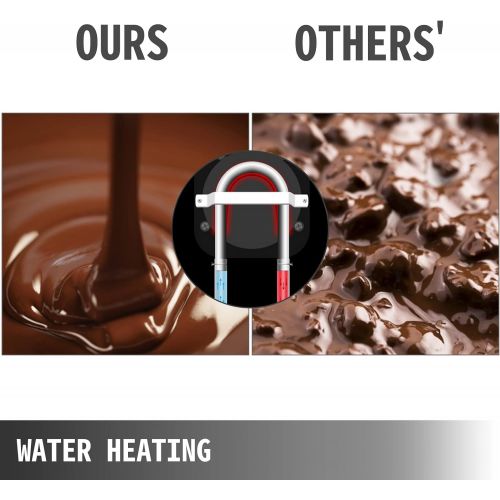  [아마존베스트]Happybuy 1000W Electric Chocolate Melting Pot Machine, 3 Tanks Commercial Electric Chocolate Heater,26.45LBS Capacity Thermal Insulation Heating Machine,for Chocolate Cheese Soup,3