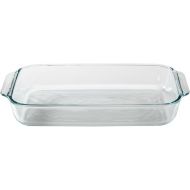 [아마존베스트]Pyrex Basics 3 Quart Glass Oblong Baking Dish, Clear 8.9 Inch X 13.2 Inch - 3 Qt