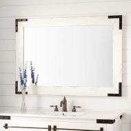 Signature Hardware 424518 Bonner 34 x 48 Reclaimed Wood Framed Bathroom Mirror