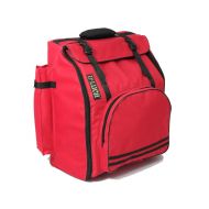 DLuca DAG-12-RD Pro Series Accordion Gig Bag for 12 Bass Accordions 1,2 and 3 Row Buttons Panther Corona, Red