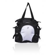 Obersee Innsbruck Diaper Bag Tote with Cooler, Black/White