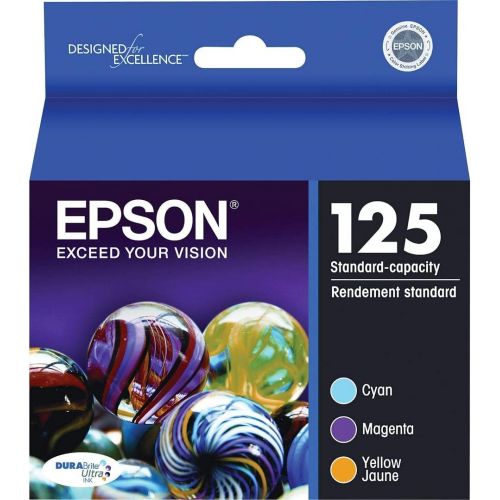 엡손 Epson T125520 (125) Ink, Cyan, Magenta, Yellow 3/Pk