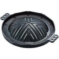 JapanBargain 1797, Ikenaga Korean BBQ Plate Genghis Khan Barbecue Grill Plate Mongolian Heavy Duty Cast Iron Stovetop BBQ Grill Pan Griddle, 11.4 inches